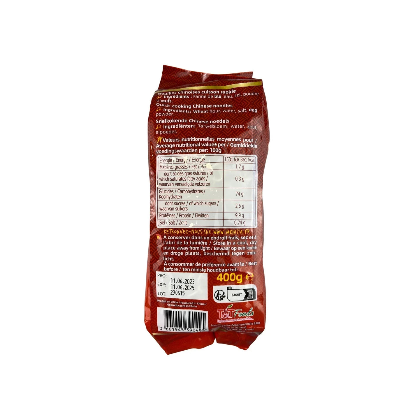 Nouilles chinoises cuisson rapide – 400 g