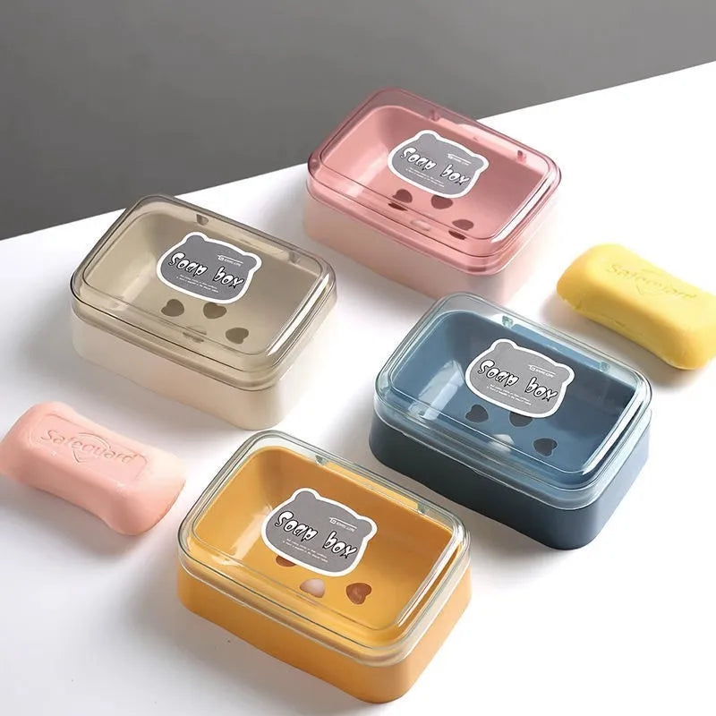 Boîte à Savon avec Couvercle & Égouttage