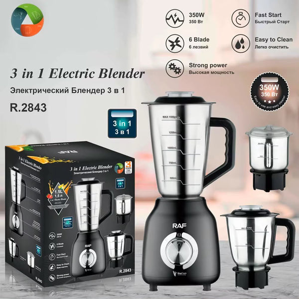 Blender 3 en 1 en inox