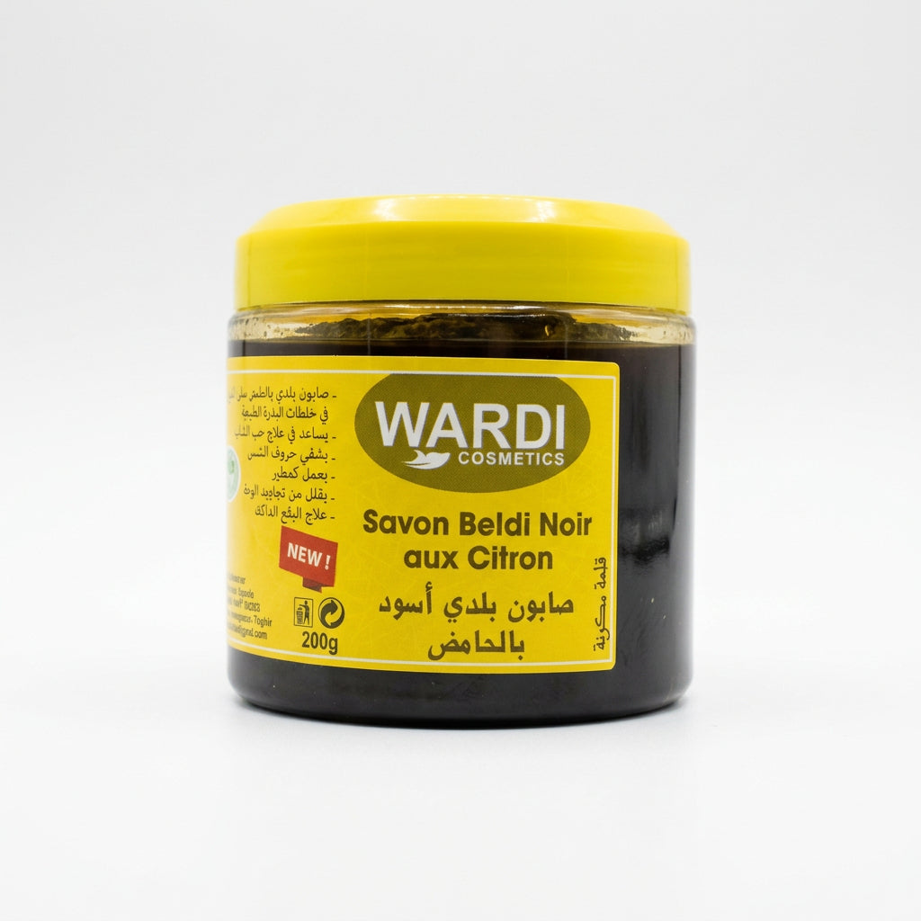 Savon Noir du Maroc au citron - 200g