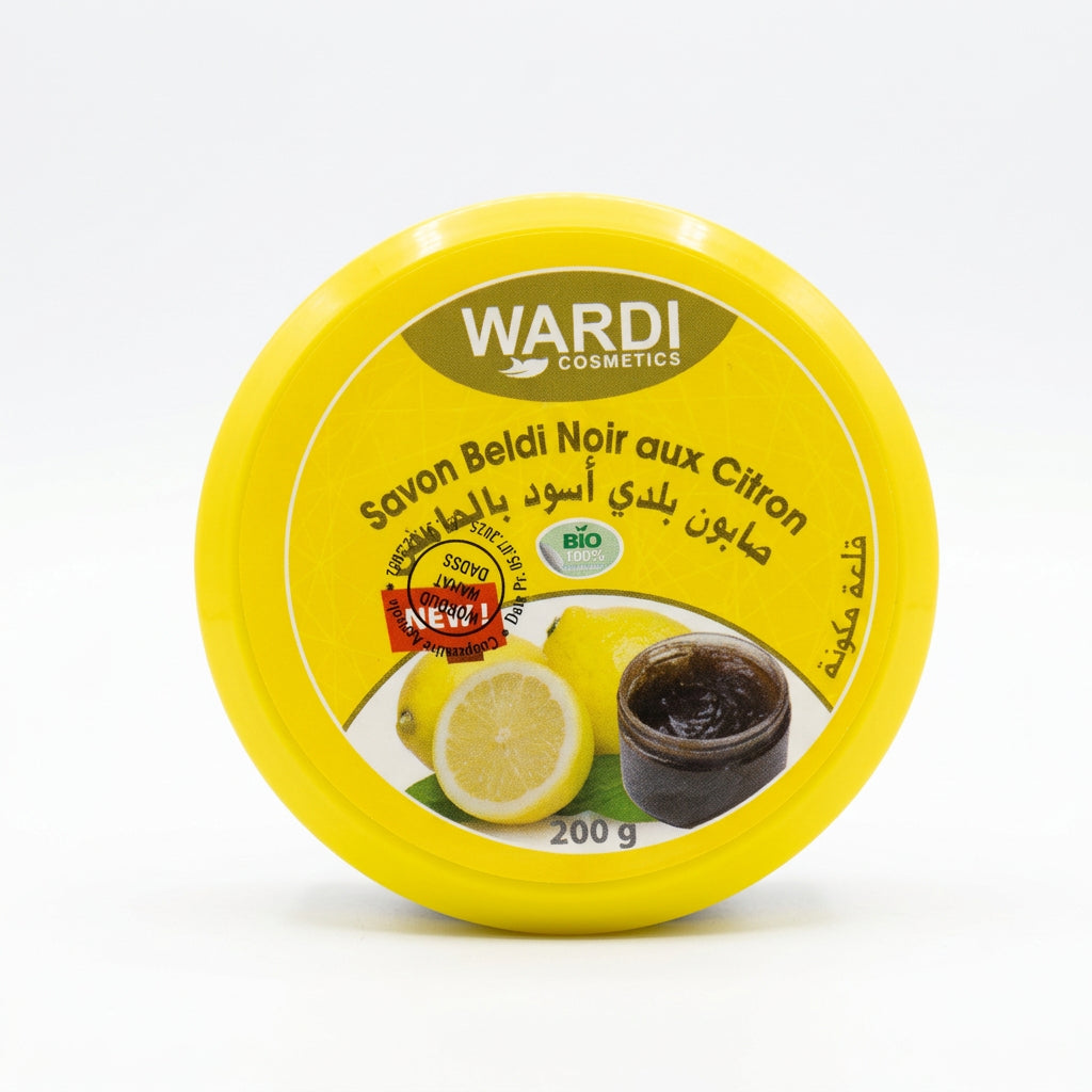 Savon Noir du Maroc au citron - 200g