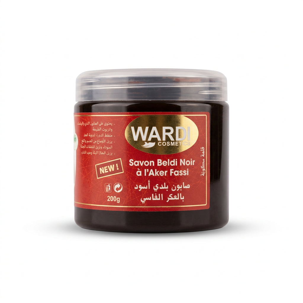 Savon noir du Maroc à l’Akher Fassi - 200g
