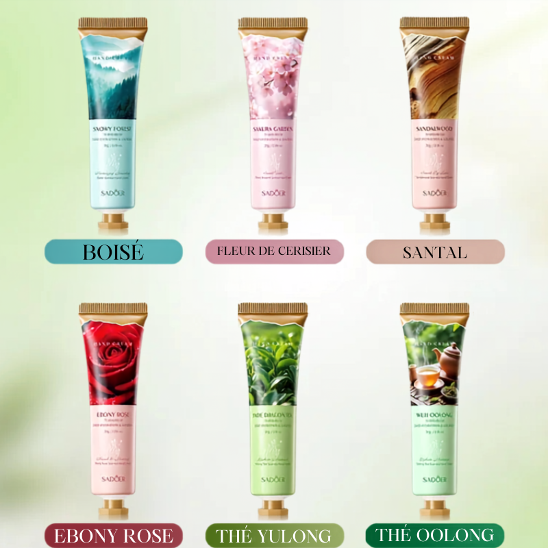 Coffret de 6 Crèmes pour les Mains – 6 × 30 g